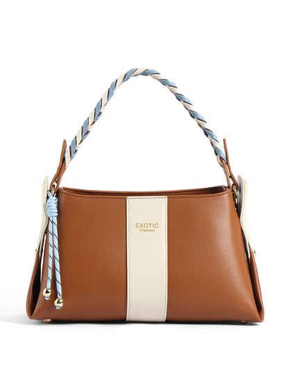 EXOTIC Noiré Twist Structured Handbag