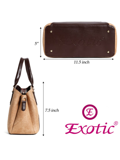 Exotic Three section Denim Bag