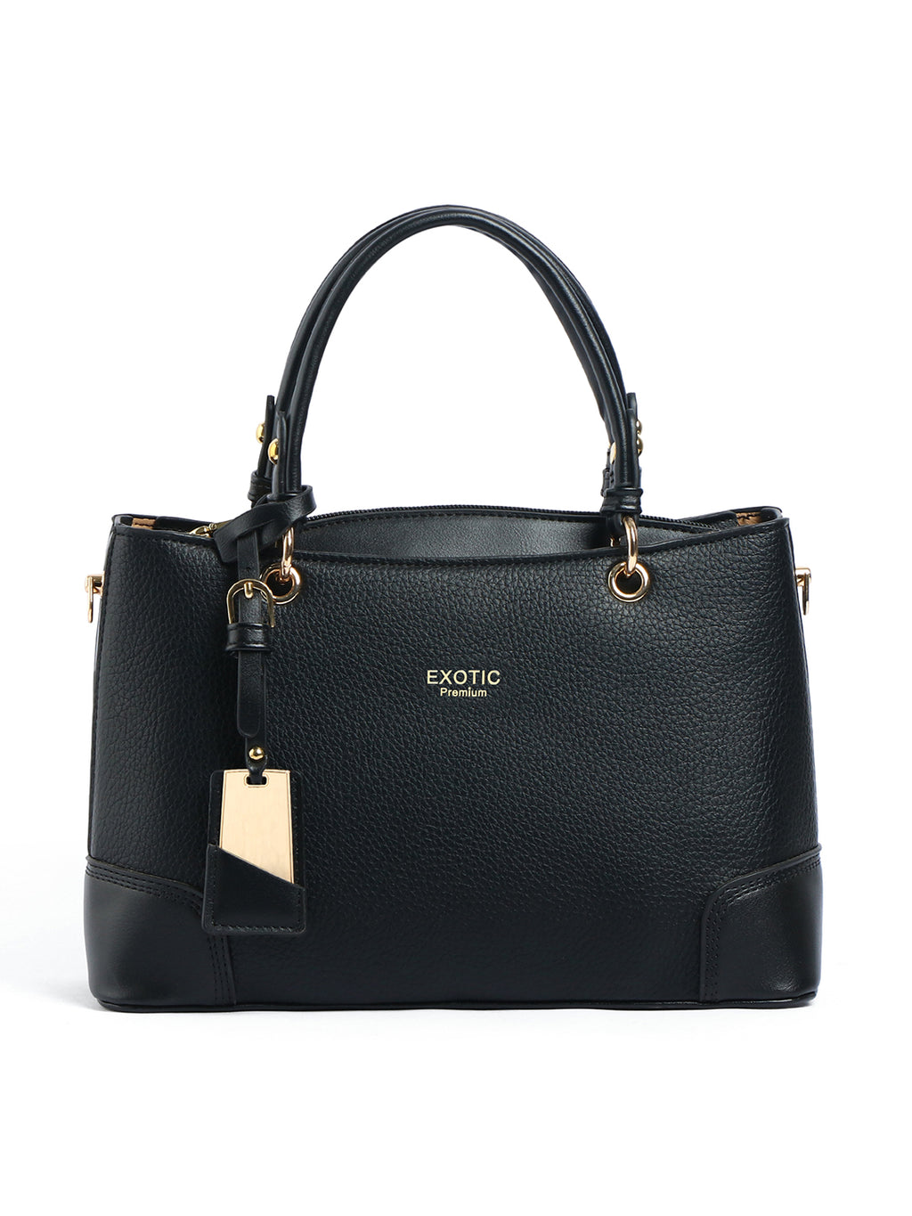 Exotic Caramel Edge Structured Handbag