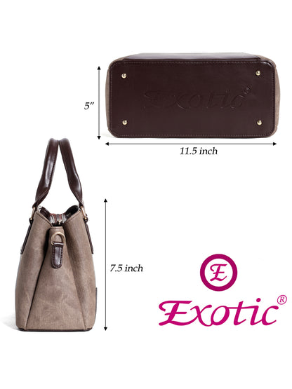 Exotic Three section Denim Bag