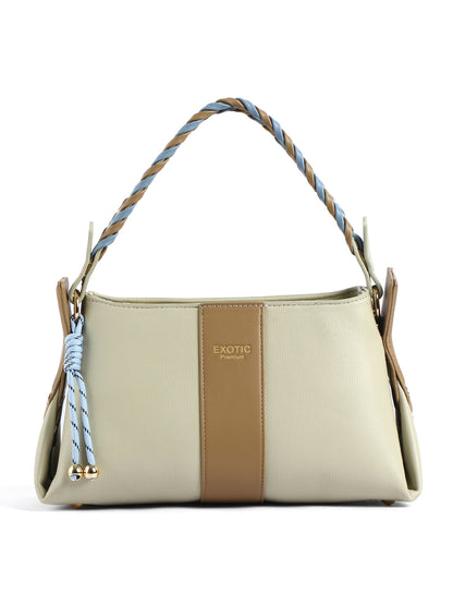 EXOTIC Noiré Twist Structured Handbag
