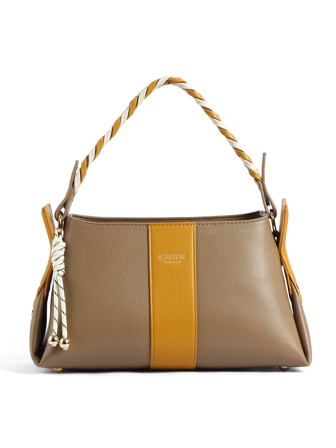EXOTIC Noiré Twist Structured Handbag