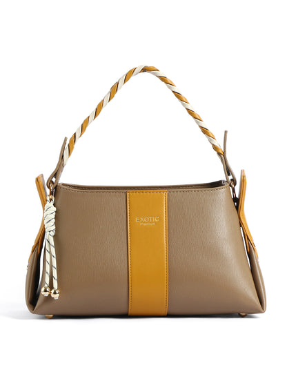 EXOTIC Noiré Twist Structured Handbag