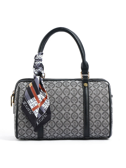 Exotic Monogram Pattern Top Handheld Handbag