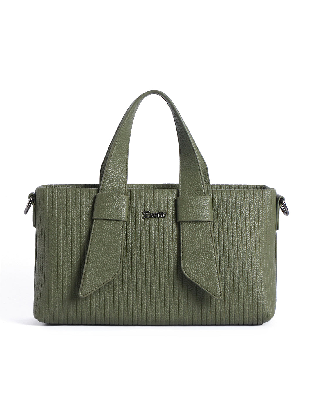 Exotic Valeria Satchel Sling Bag for Women Textured Leatherette Top Handle & Detachable Crossbody Strap