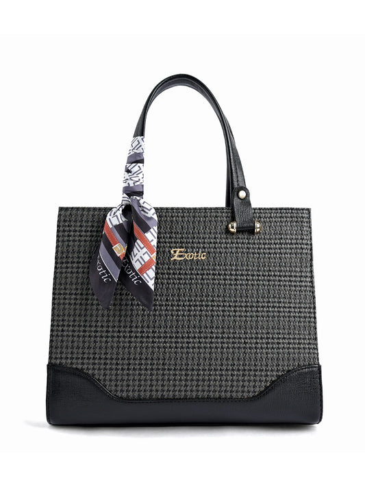 EXOTIC Charme Houndstooth Dual Tone Sling cum Handbag