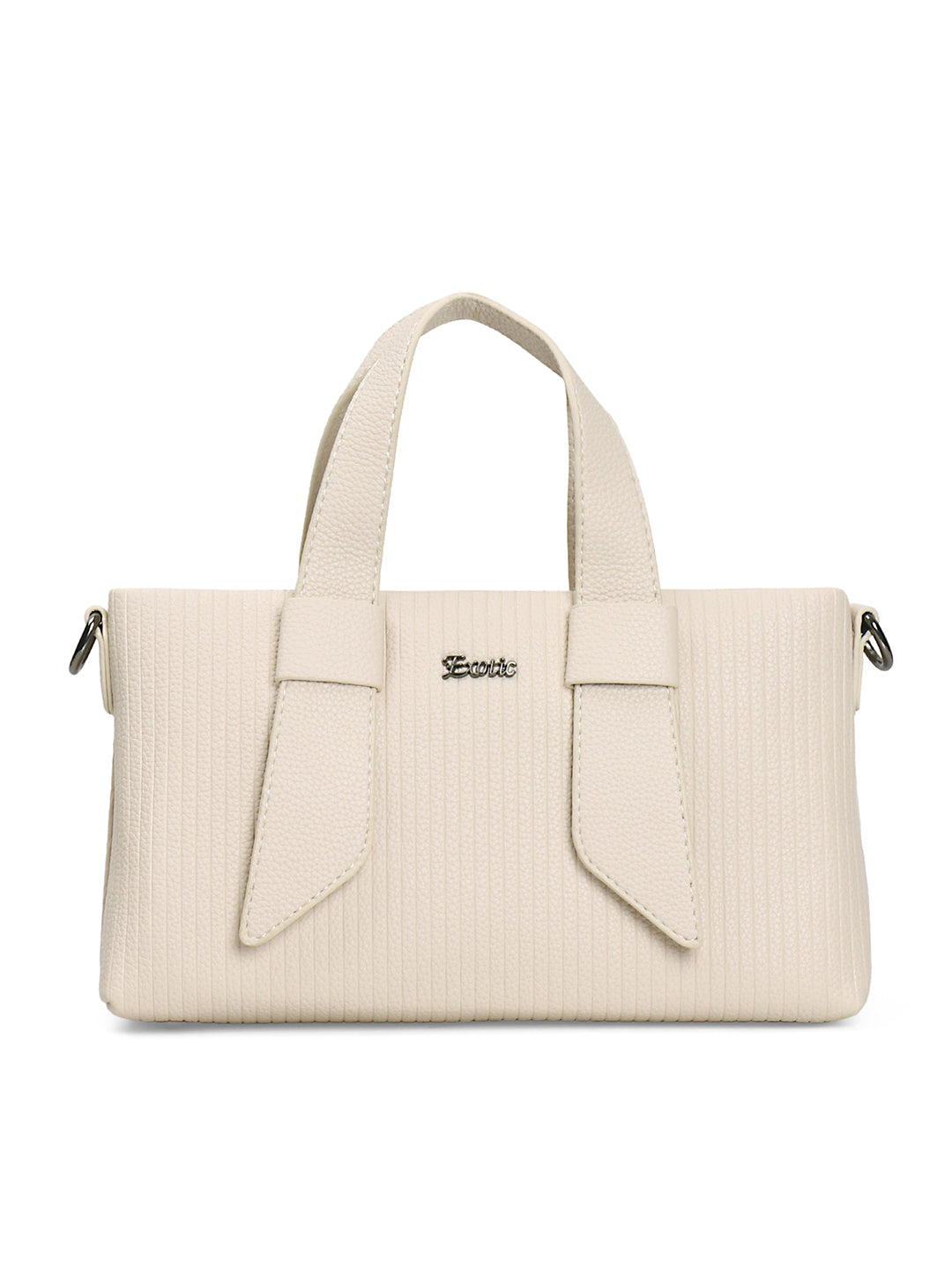 Exotic Valeria Satchel Sling Bag for Women Textured Leatherette Top Handle & Detachable Crossbody Strap