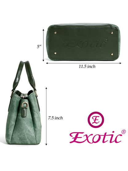 Exotic Three section Denim Bag