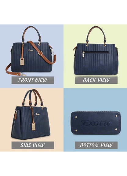 Exotic Women's Striped Line Handbag