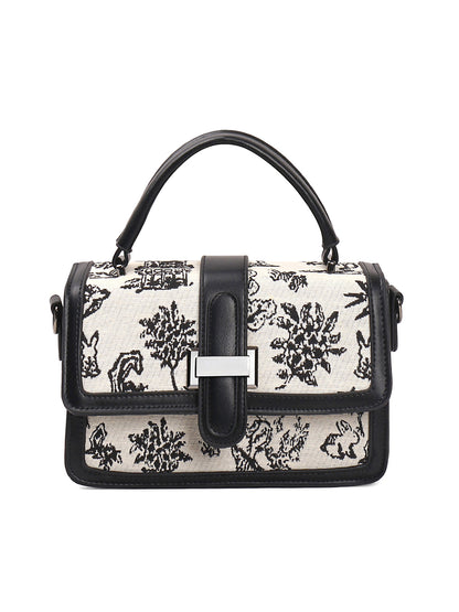 Exotic Rosetta Structured Sling Bag