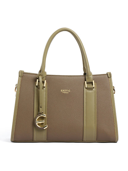 EXOTIC Premium Orlina Duotone Structured Handbag