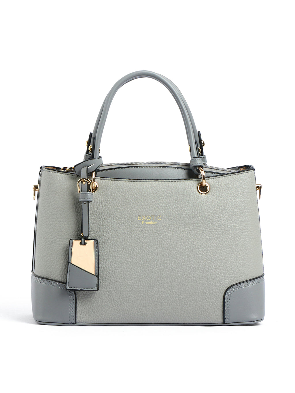Exotic Caramel Edge Structured Handbag