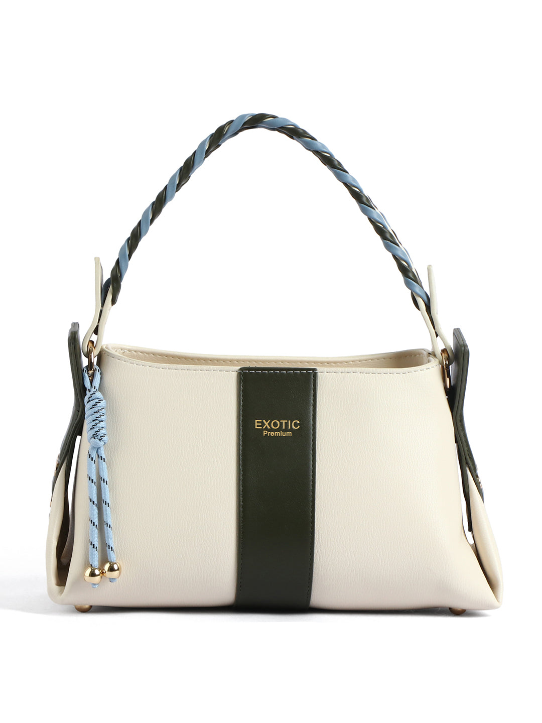EXOTIC Noiré Twist Structured Handbag