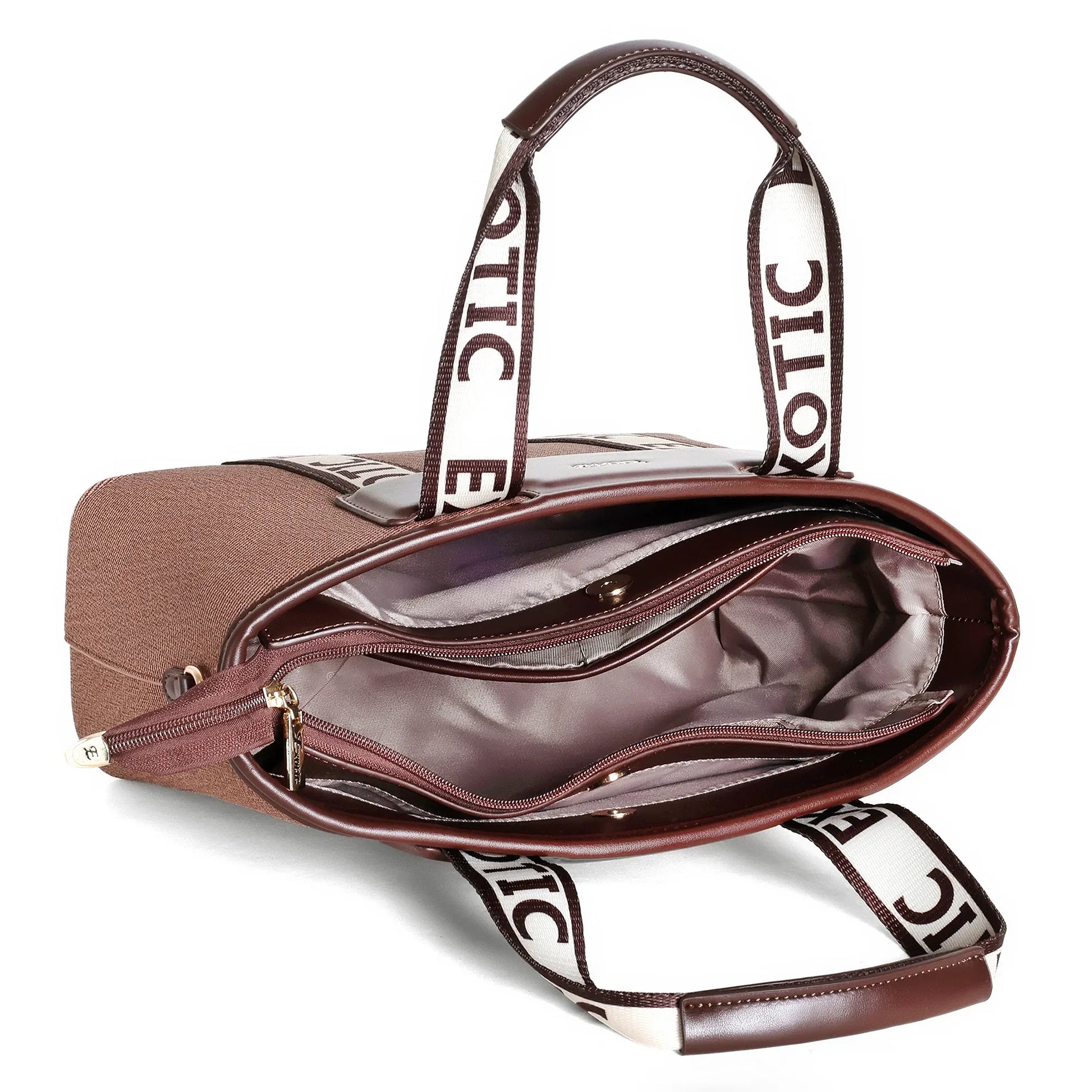 Exotic Premium Logo-Strap Women’s Tote Handbag - exoticstore