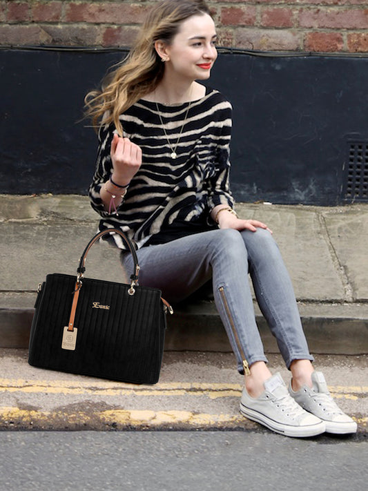 Exotic Women's Striped Line Handbag