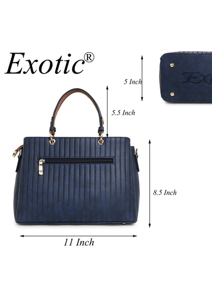 Exotic Women's Striped Line Handbag