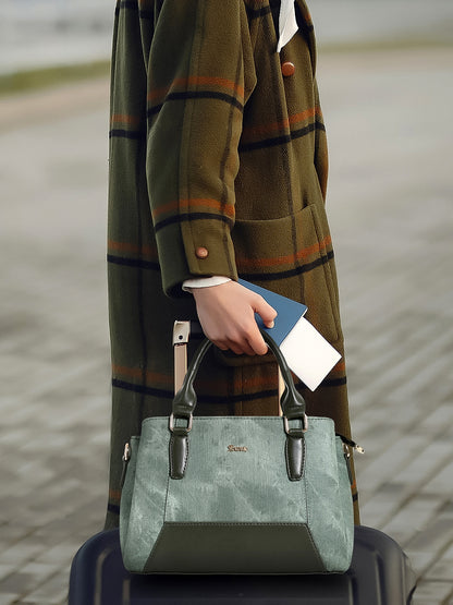 Exotic Three section Denim Bag
