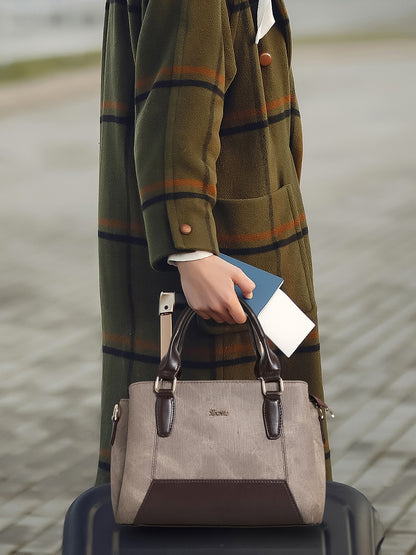 Exotic Three section Denim Bag