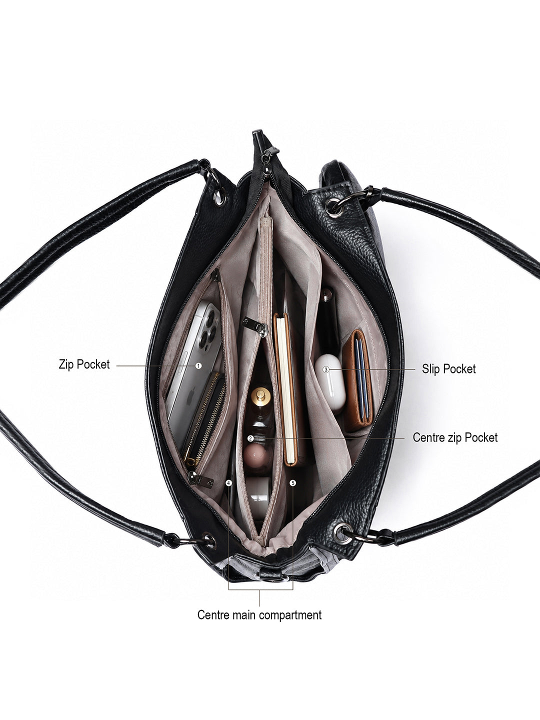 Exotic Pebbled Hobo Stylish Shoulder Bag