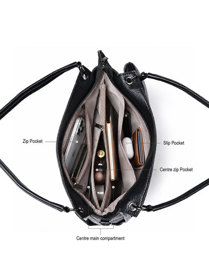 Exotic Pebbled Hobo Stylish Shoulder Bag
