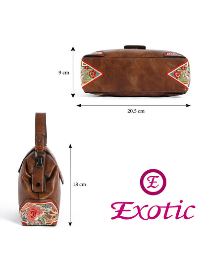 Exotic Zenvira Artisan Satchel Bag