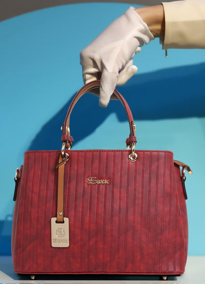 Exotic Women's Striped Line Handbag