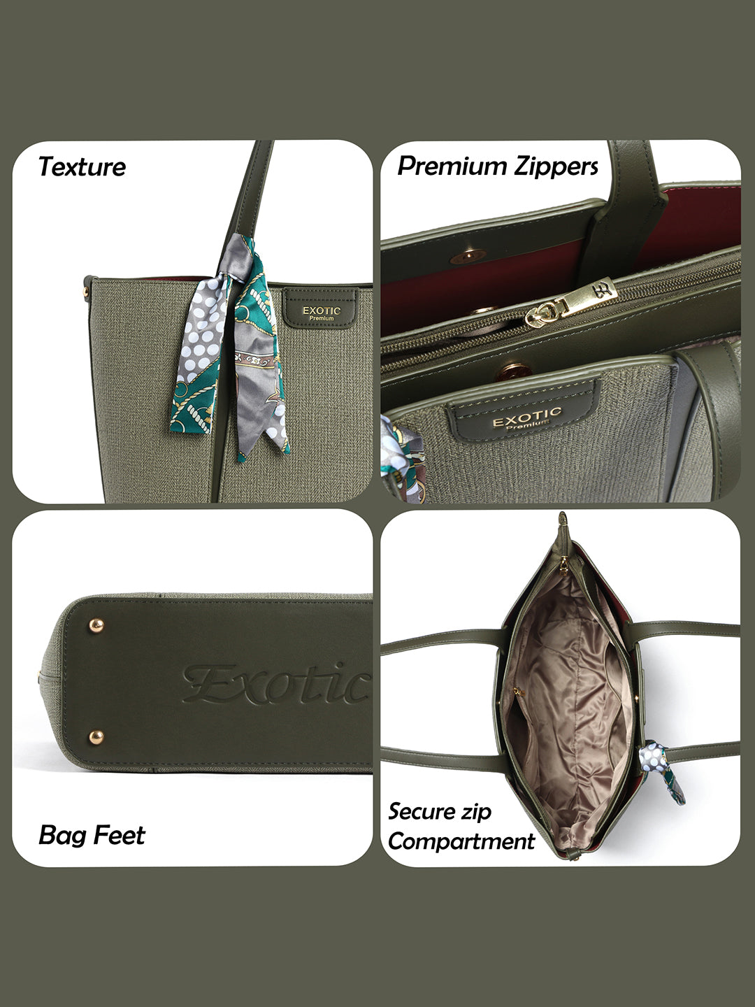 Exotic Premium Serelle Weave Structured Tote Bag