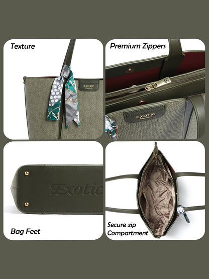 Exotic Premium Serelle Weave Structured Tote Bag