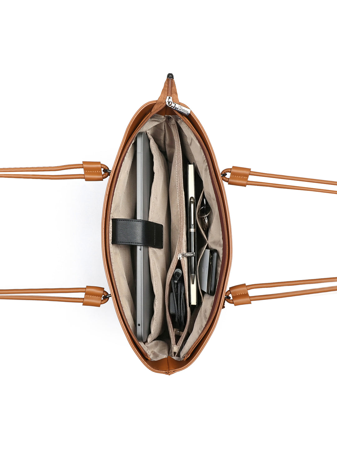 Exotic Celeste Structured Laptop Tote Bag