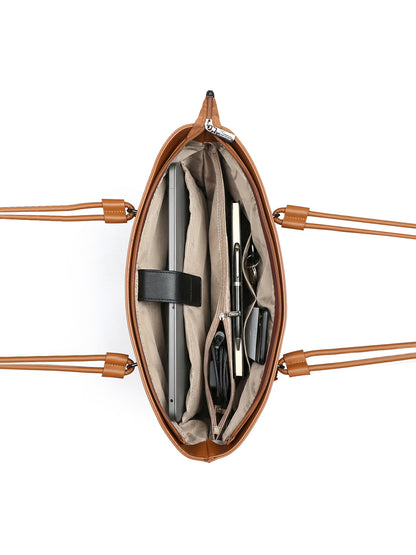 Exotic Celeste Structured Laptop Tote Bag