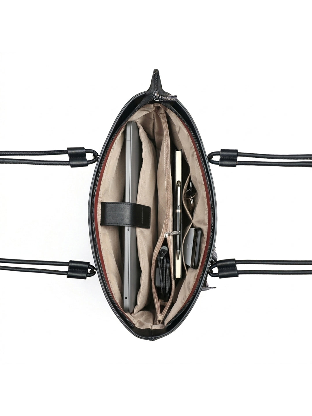 Exotic Celeste Structured Laptop Tote Bag