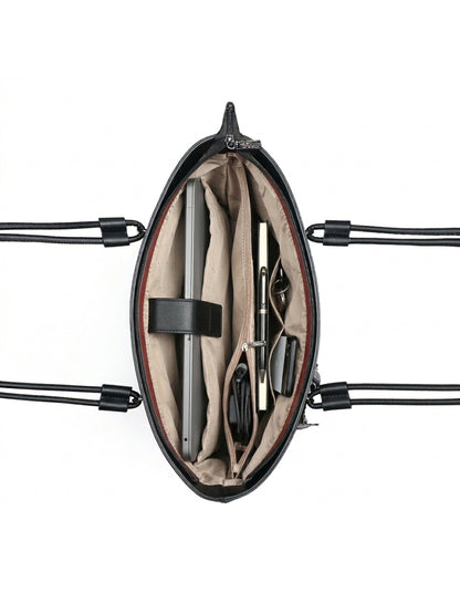 Exotic Celeste Structured Laptop Tote Bag
