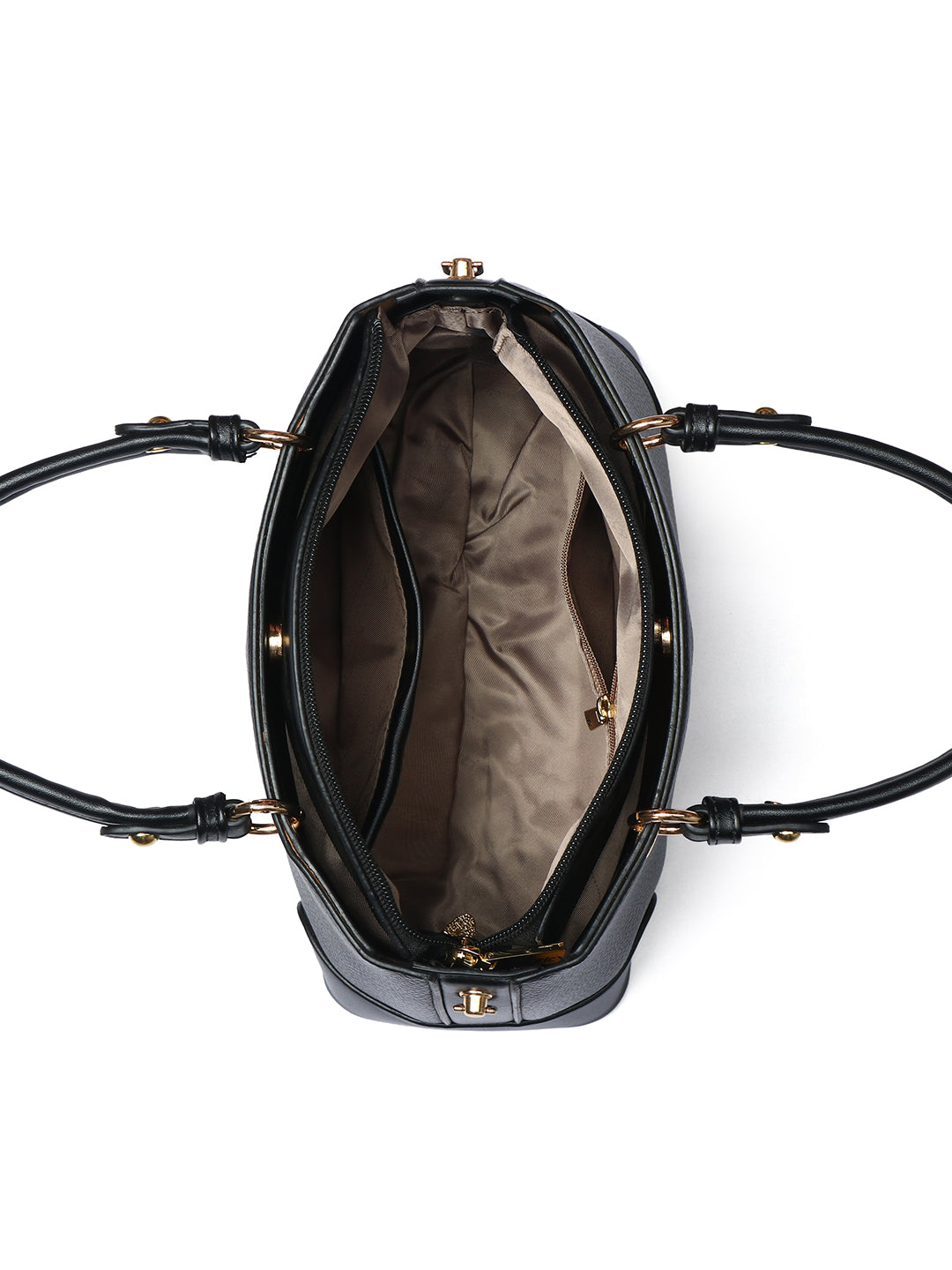 Exotic Caramel Edge Structured Handbag