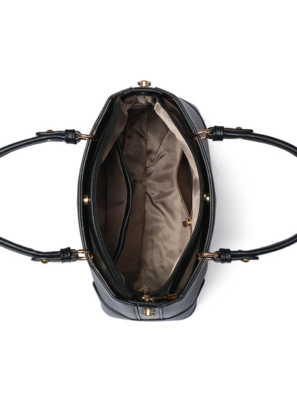 Exotic Caramel Edge Structured Handbag