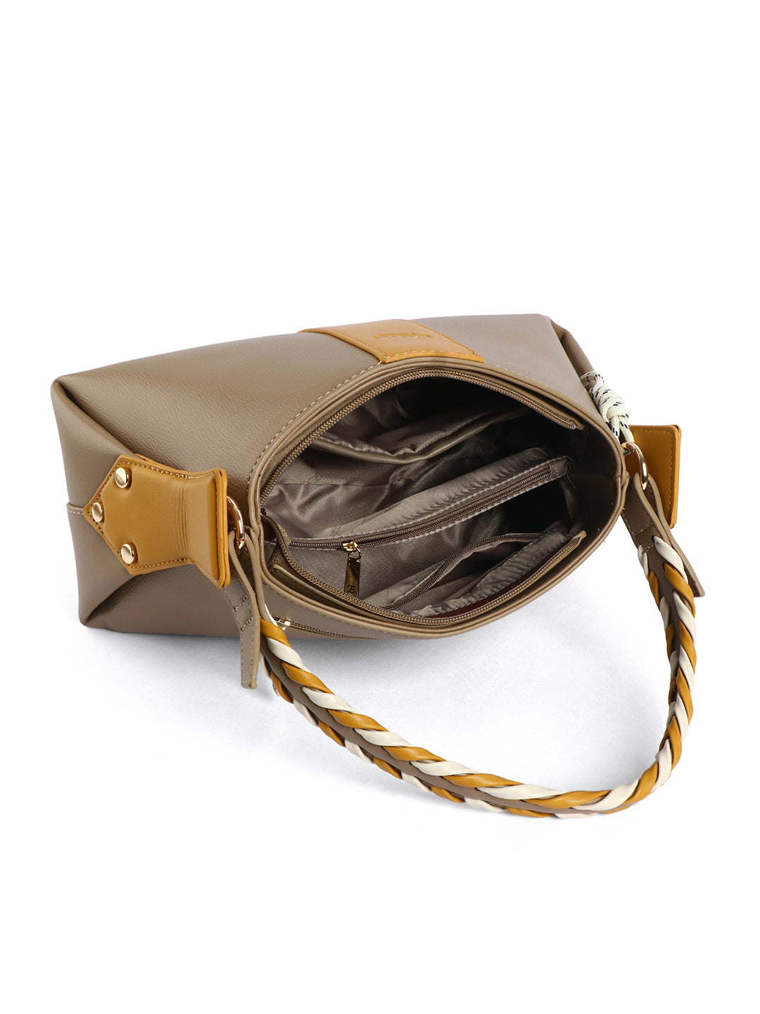 EXOTIC Noiré Twist Structured Handbag