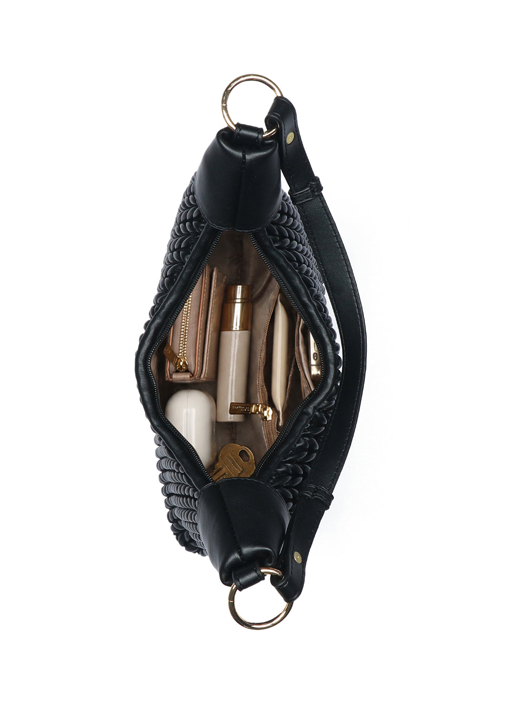 Exotic Elaris Quilted Hobo Shoulder Bag