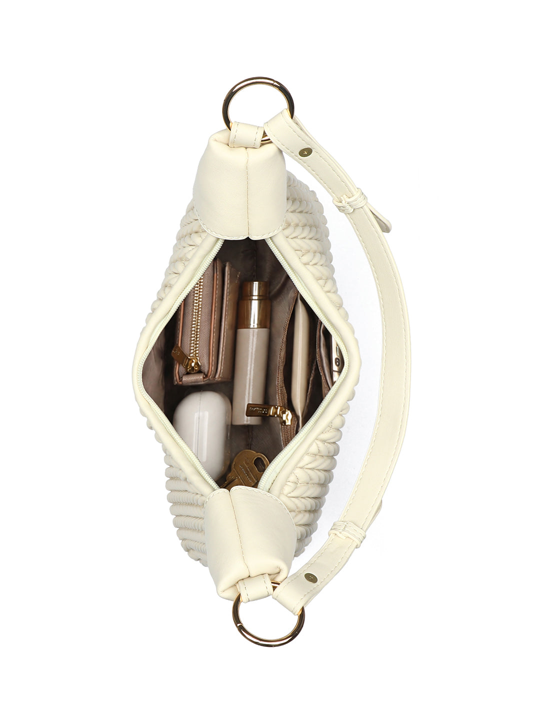 Exotic Elaris Quilted Hobo Shoulder Bag