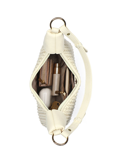 Exotic Elaris Quilted Hobo Shoulder Bag