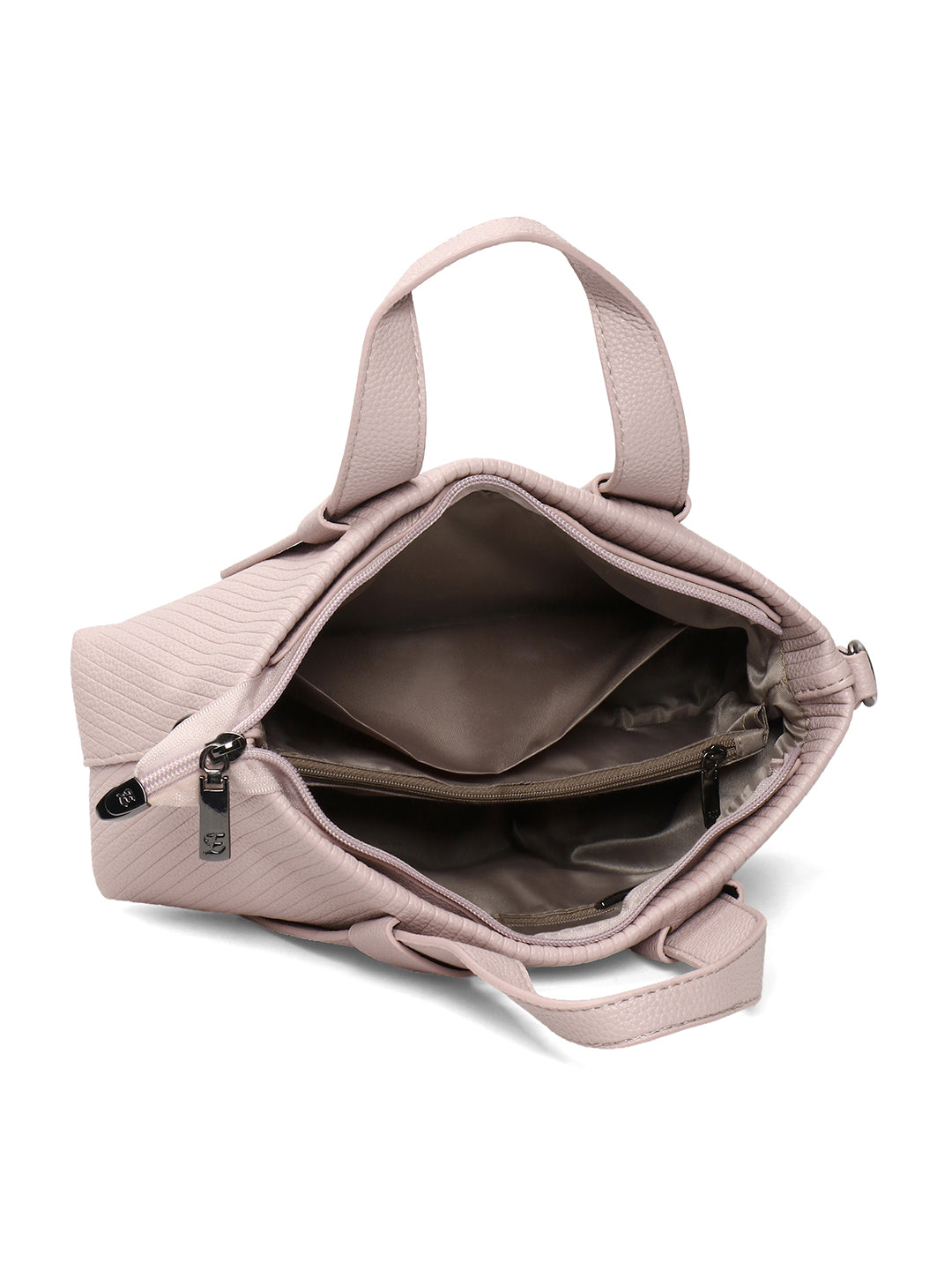 Exotic Valeria Satchel Sling Bag for Women Textured Leatherette Top Handle & Detachable Crossbody Strap