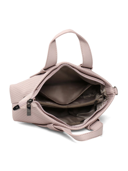 Exotic Valeria Satchel Sling Bag for Women Textured Leatherette Top Handle & Detachable Crossbody Strap