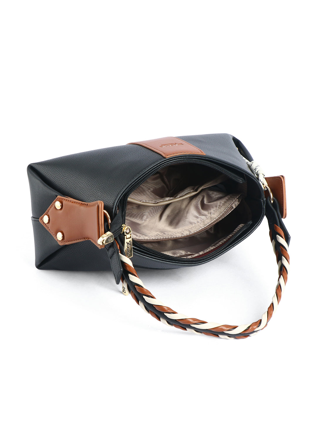 EXOTIC Noiré Twist Structured Handbag