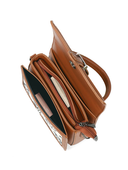 Exotic Rosetta Structured Sling Bag