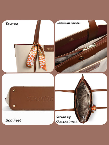 Exotic Premium Elvora Strand Structured Tote Bag