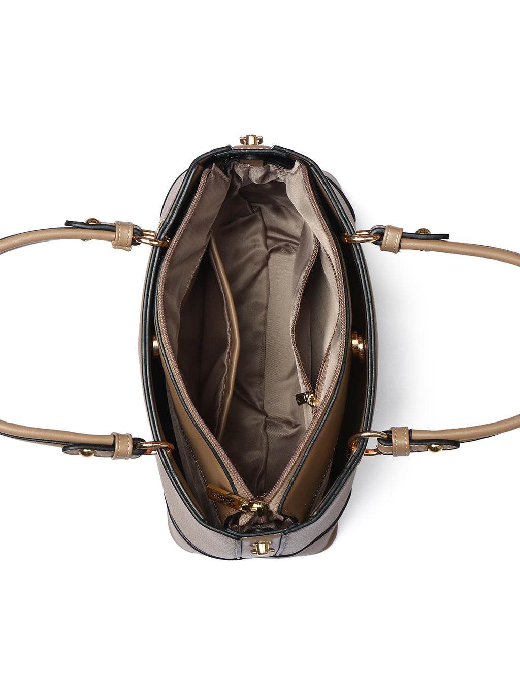 Exotic Caramel Edge Structured Handbag