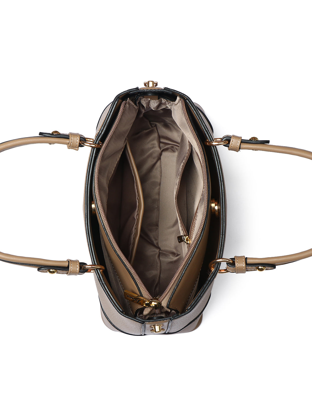 Exotic Caramel Edge Structured Handbag