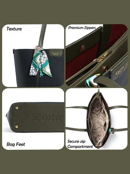 Exotic Premium Elvora Strand Structured Tote Bag
