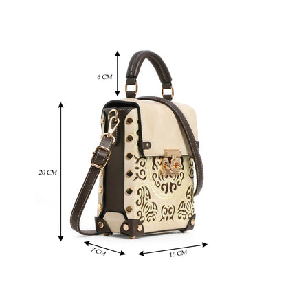 EXOTIC® Grace Luxe Mini Crossbody Bag | Elegant Women’s Handbag with Gold Handle - exoticstore