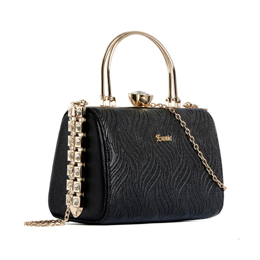 Exotic Premium Crystal Charm Sling Bag with Detachable Chain Handel Gift for Women | Clutch for Women.