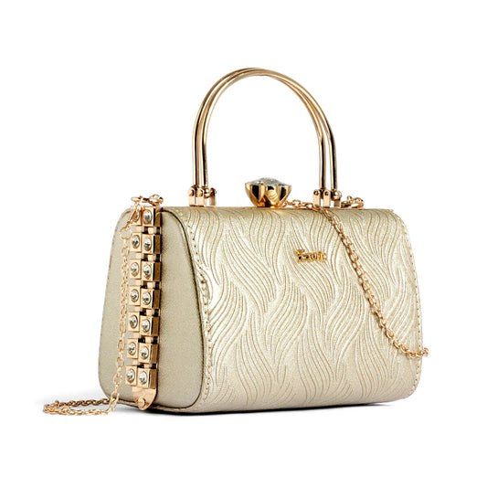 Exotic Premium Crystal Charm Sling Bag with Detachable Chain Handel Gift for Women | Clutch for Women.