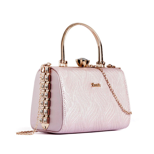 Exotic Premium Crystal Charm Sling Bag with Detachable Chain Handel Gift for Women | Clutch for Women.